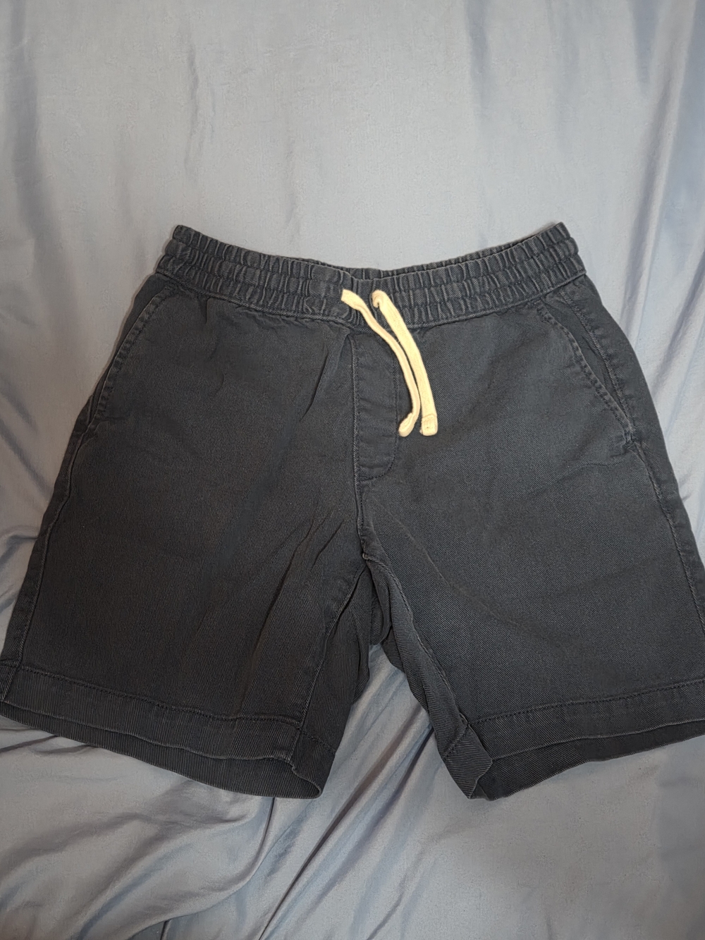 Sonoma Navy Men's Elastic Waist Casual Shorts with Contrast Drawstring Size M